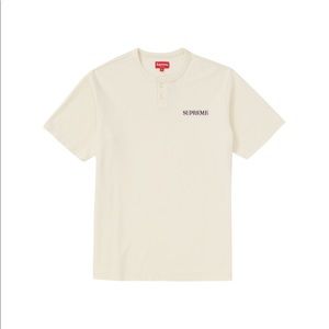 Supreme Pique S/S Henley NWOT